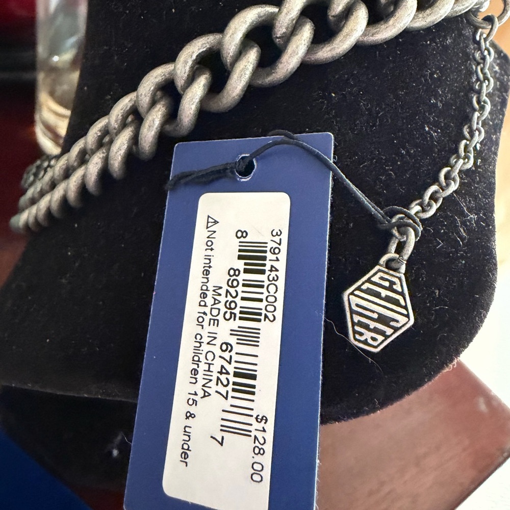 NWT Kurt Geiger London Pavé Signature Eagle Chain Link Pendant Necklace - Picture 6 of 6